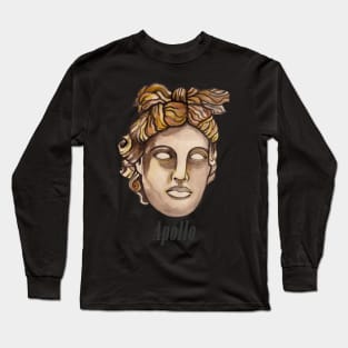 Watercolor Olimpic Apollo greek god Long Sleeve T-Shirt